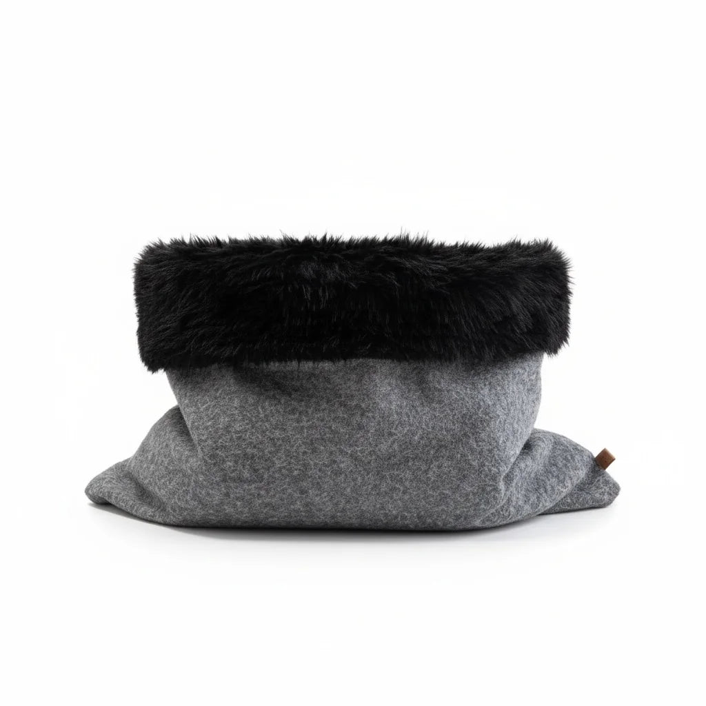 Sac de couchage Cocon pour chien et chat Gris