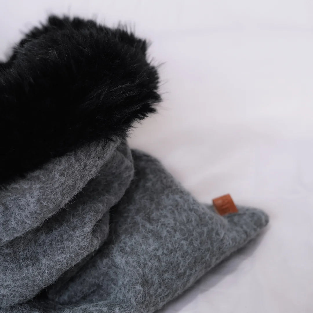 Sac de couchage Cocon pour chien et chat Gris