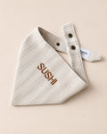 Bandana pour chien en coton français beige 🇫🇷